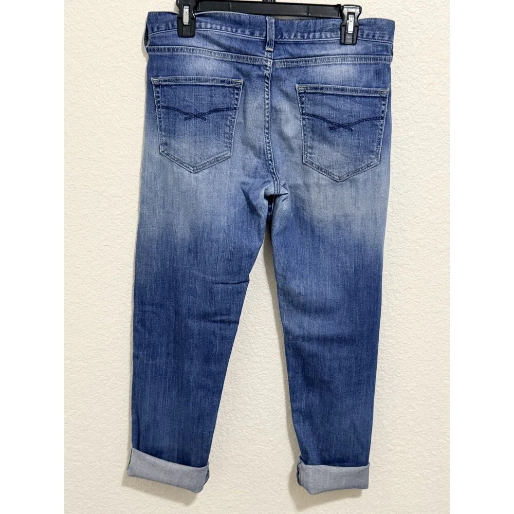 GAP 1969 Blue Jeans Size 27 4 Sexy Boyfriend 100% Cotton Denim Ankle 2012 2000s